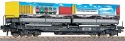 66589 Roco Flat car  with interchangeable flatbeds "Hupac“
